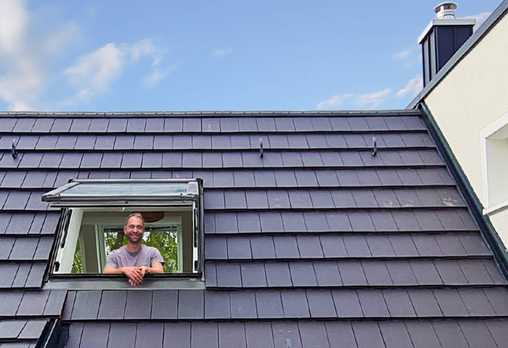 Florian Schoppe, Spengler, Dachdecker und Inhaber von FS-Dach. 
Jobangebote für Spengler und Dachdecker rund um den Ammersee